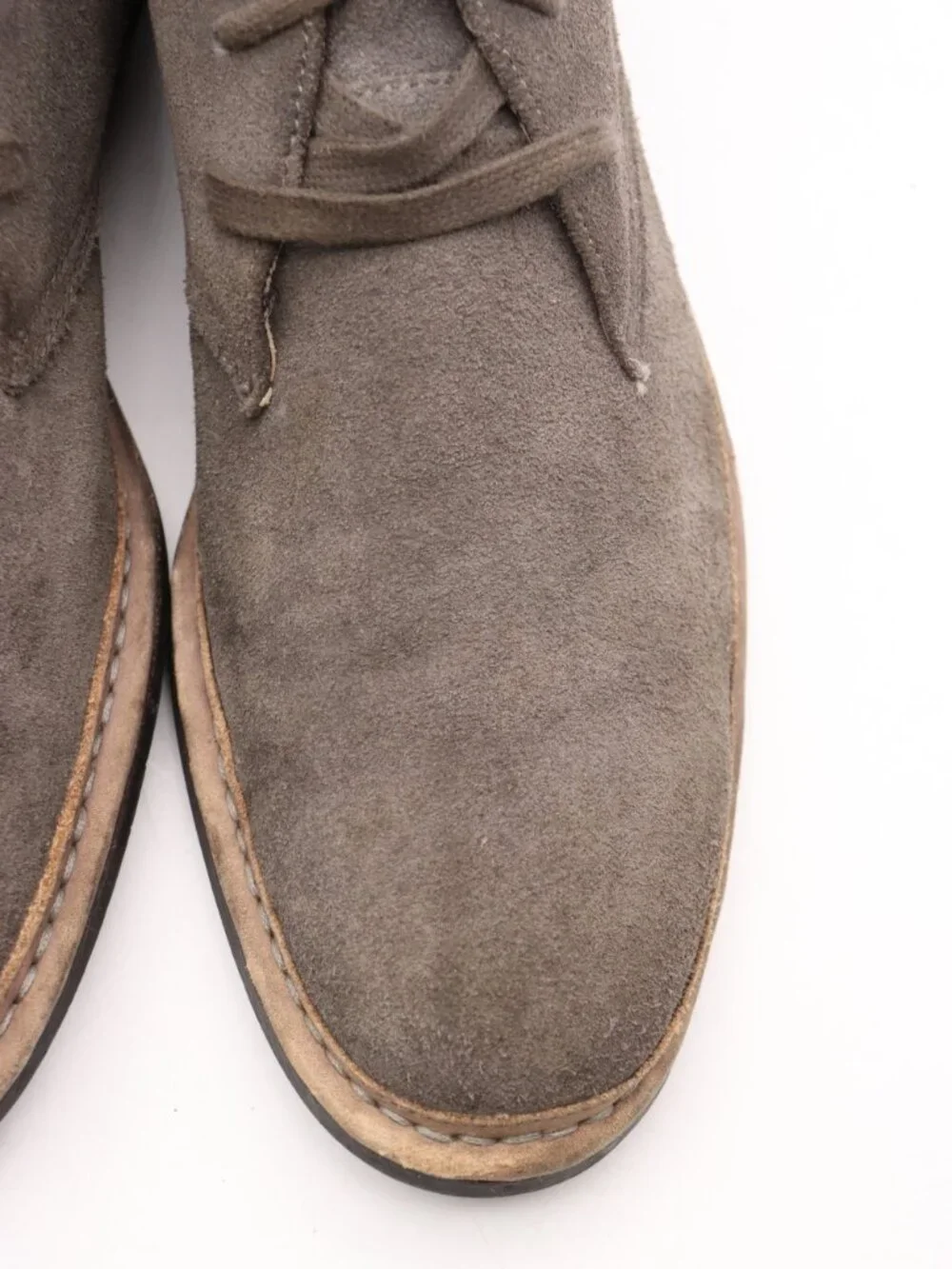 John Varvatos Chukka Boots Men's Size 10 M Gray Suede Leather
